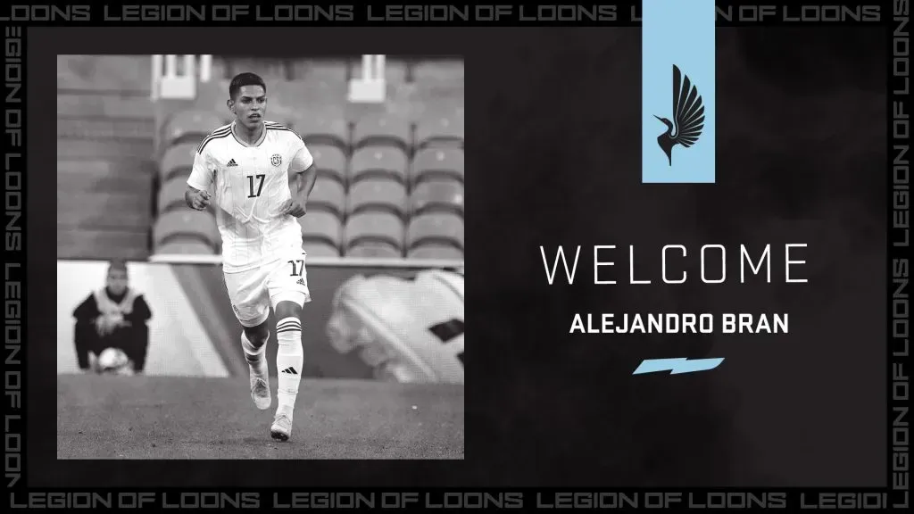 Alejandro Bran fue cedido al Minnesota United. (Foto: X)