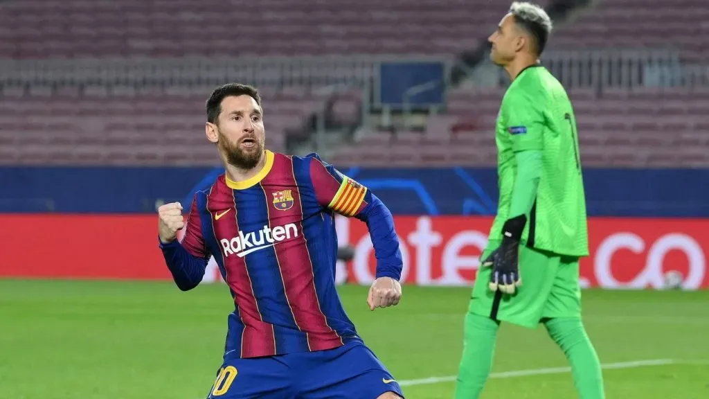 Lionel Messi y Keylor Navas