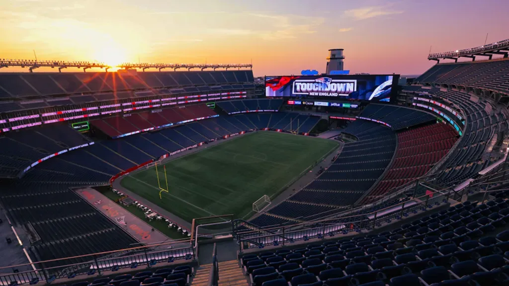 Así luce el Gillette Stadium, que es también el hogar de los New England Patriots de la NFL y cuenta con una capacidad para más de 68 mil personas. (Foto: Patriots)