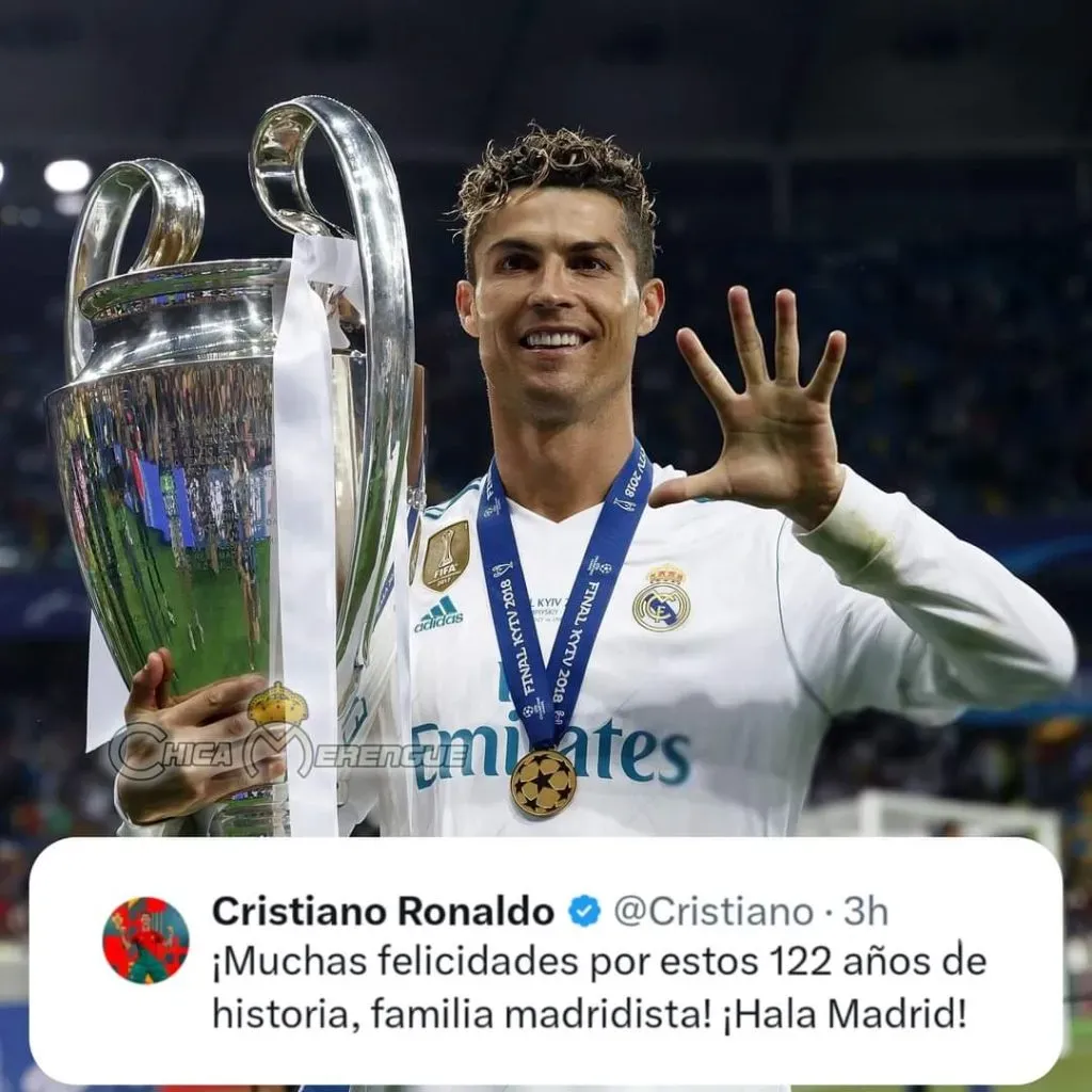 Cristiano Ronaldo – Mensaje en redes