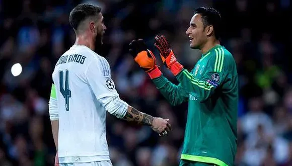 Sergio Ramos y Keylor Navas en Real Madrid