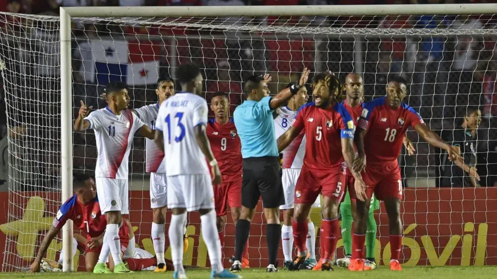 Walter López en aquel encuentro de Panamá y Costa Rica en el 2018 (Getty)