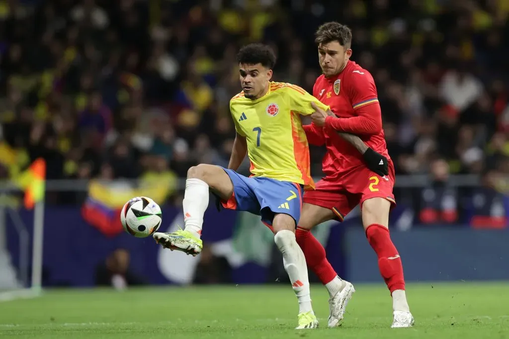 Luis Díaz fue figura de Colombia contra España. (Photo by Gonzalo Arroyo Moreno/Getty Images)