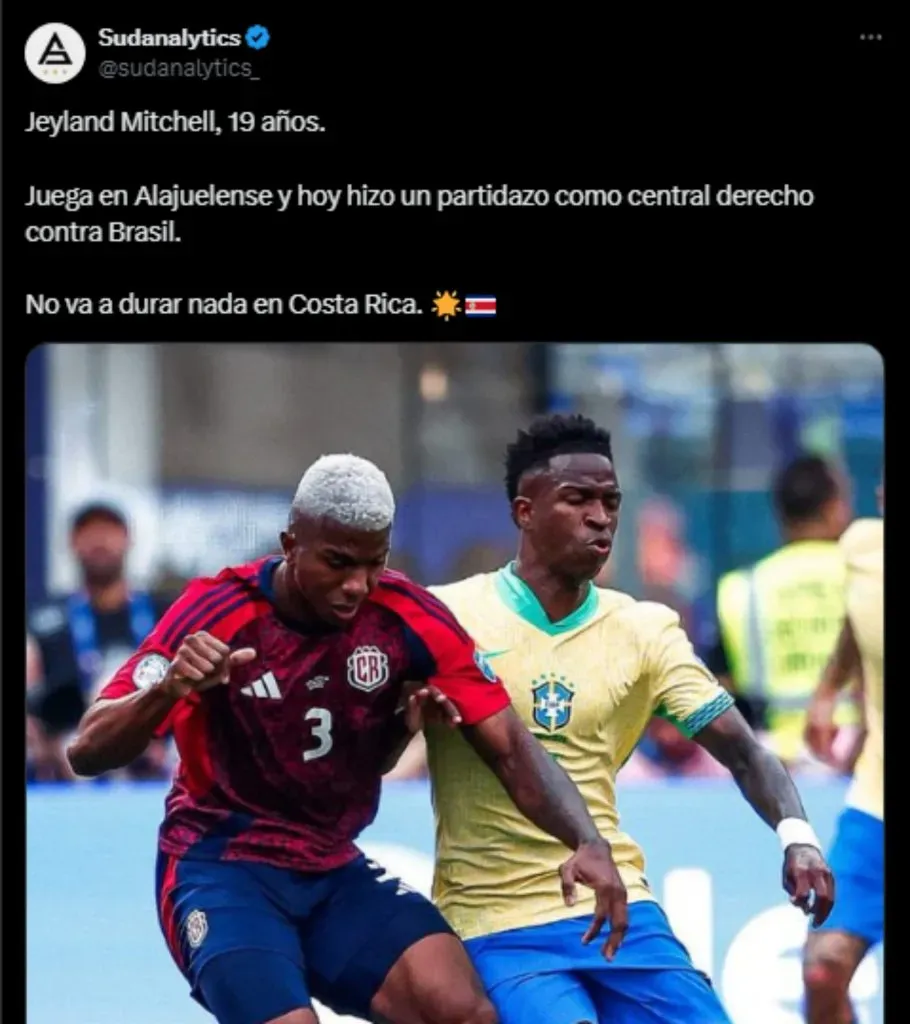 No ven a Jeyland Mitchell un tiempo más en Costa Rica.