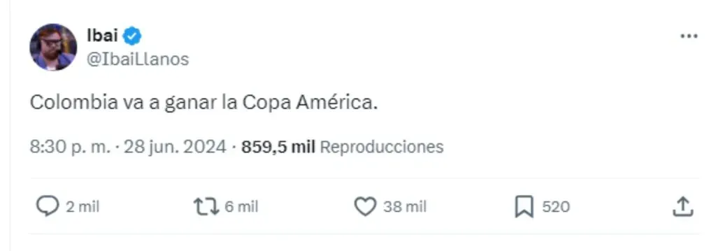 La contundente aseveración de Ibai Llanos se hizo viral rápidamente. (Twitter)
