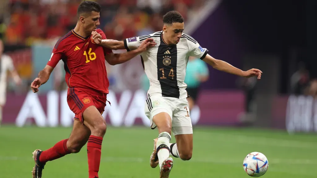 La última vez que España y Alemania se vieron las caras fue el 27 de noviembre de 2022, en el Mundial de Qatar, e igualaron 1-1 en la última fecha del Grupo E. (Foto: Richard Heathcote/Getty)