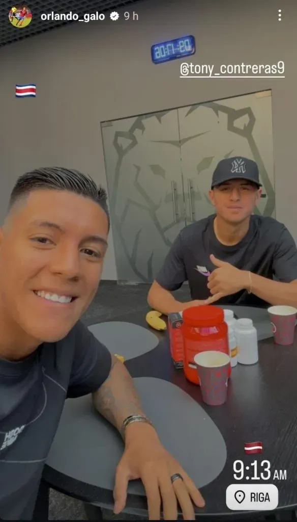 La foto de Orlando Galo y Contreras en Letonia. (Instagram)
