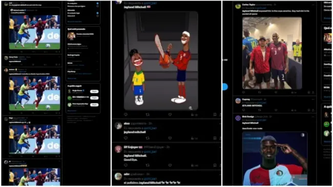 Los comentarios que recordaron a Jeyland Mitchell y como anuló a Vinicius.