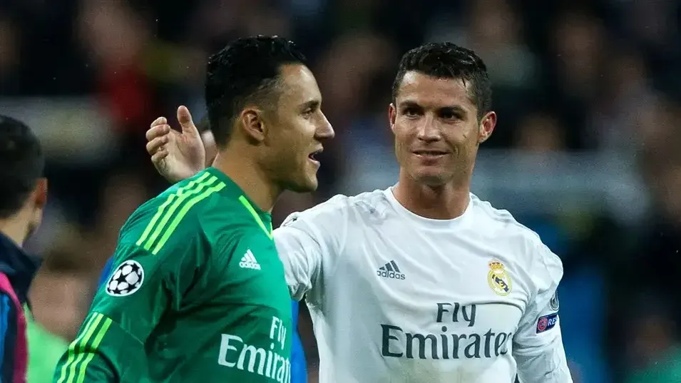 Keylor Navas y Cristiano Ronaldo, grandes campeones del Real Madrid. (Getty Images)