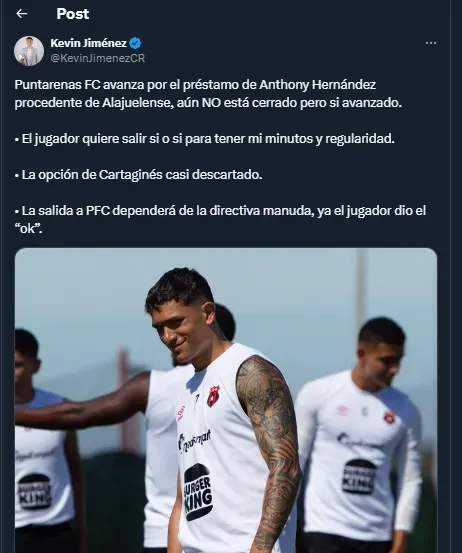 Kevin Jiménez – Alajuelense