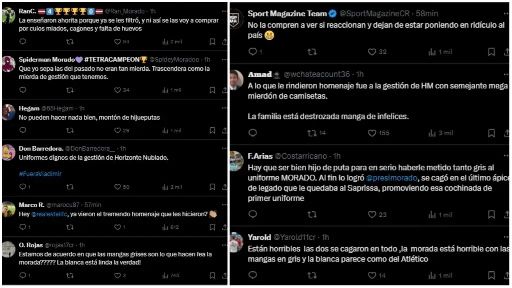 Los comentarios de los aficionados de Saprissa.