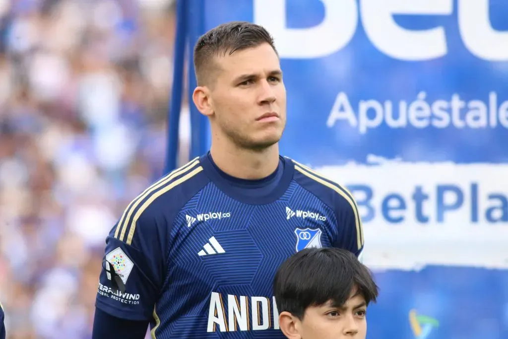 Juan Pablo Vargas está tan conmovido como todo Millonarios. (IMAGO)