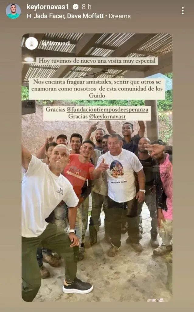 (Foto: Instagram de Keylor Navas)