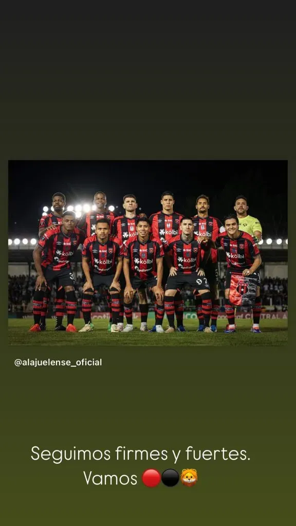El mensaje de Canhoto tras el empate en Antigua. (Instagram)