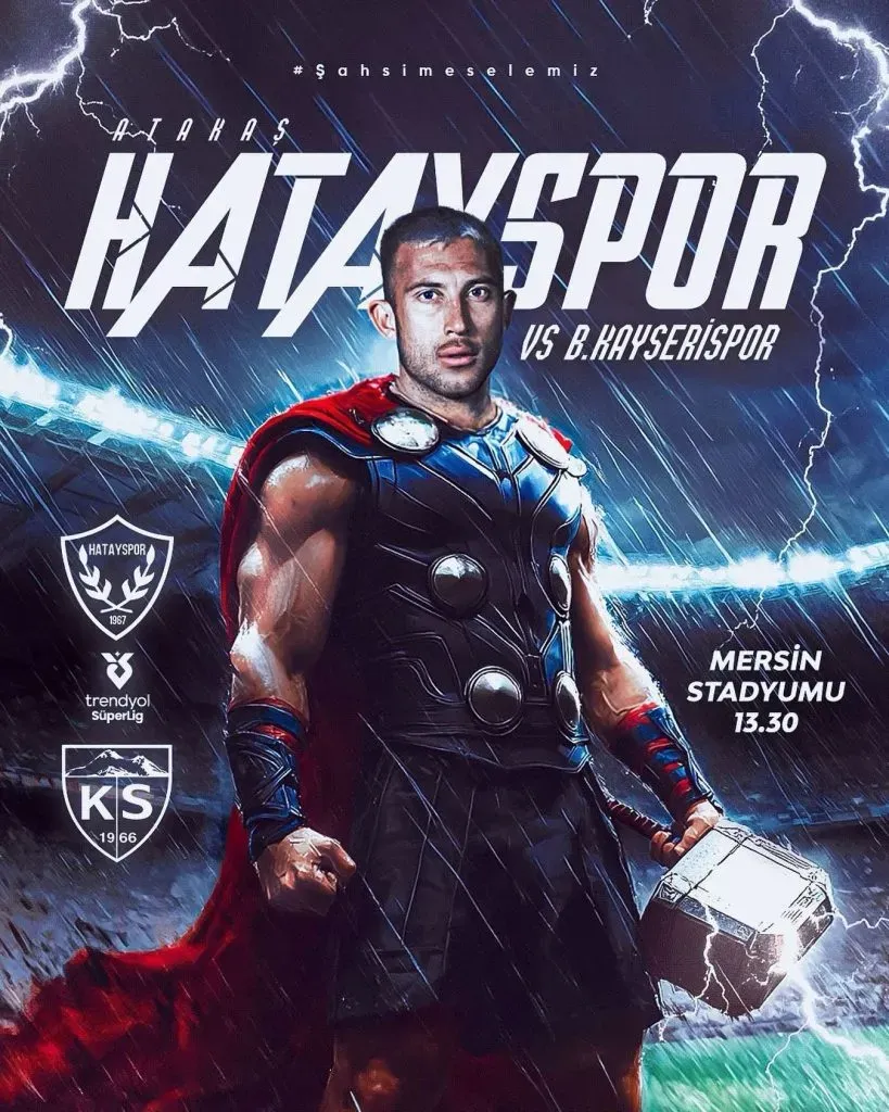 La publicación del Hatayspor (Hatayspor).