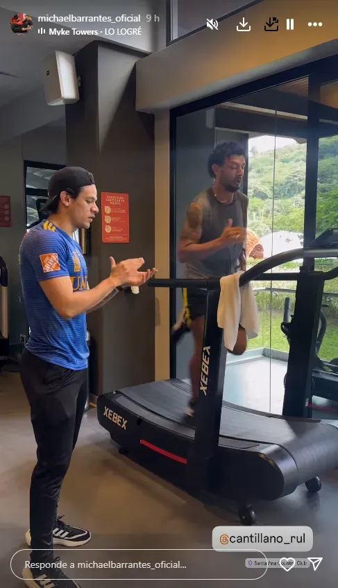 Michael Barrantes y su excepcional estado de forma a los 41 años. (Instagram)