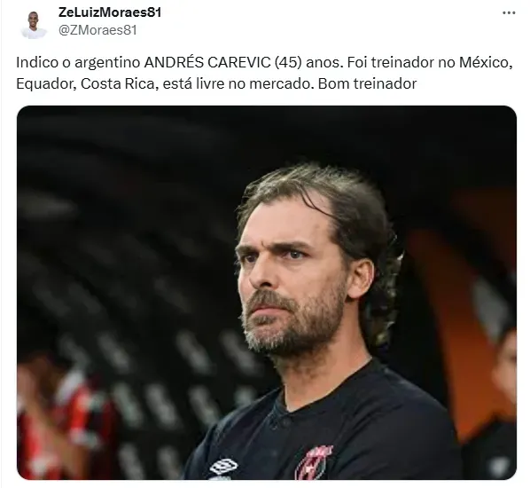 Quieren que Carevic asuma en Brasil. (x.com)