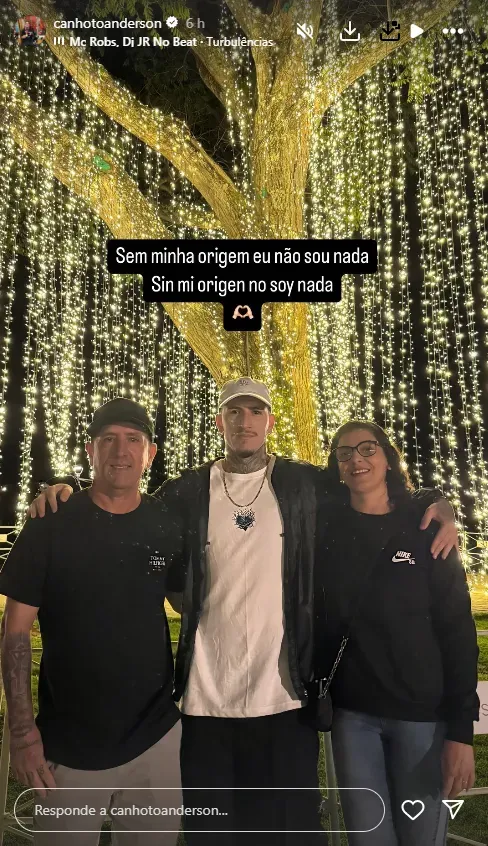 La storie que subió Canhoto tras las críticas recibidas.