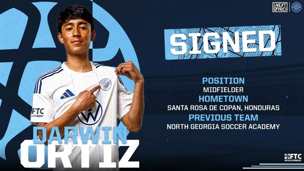 La carta de presentación de Darwin Ortiz. (Foto: Chattanooga FC)