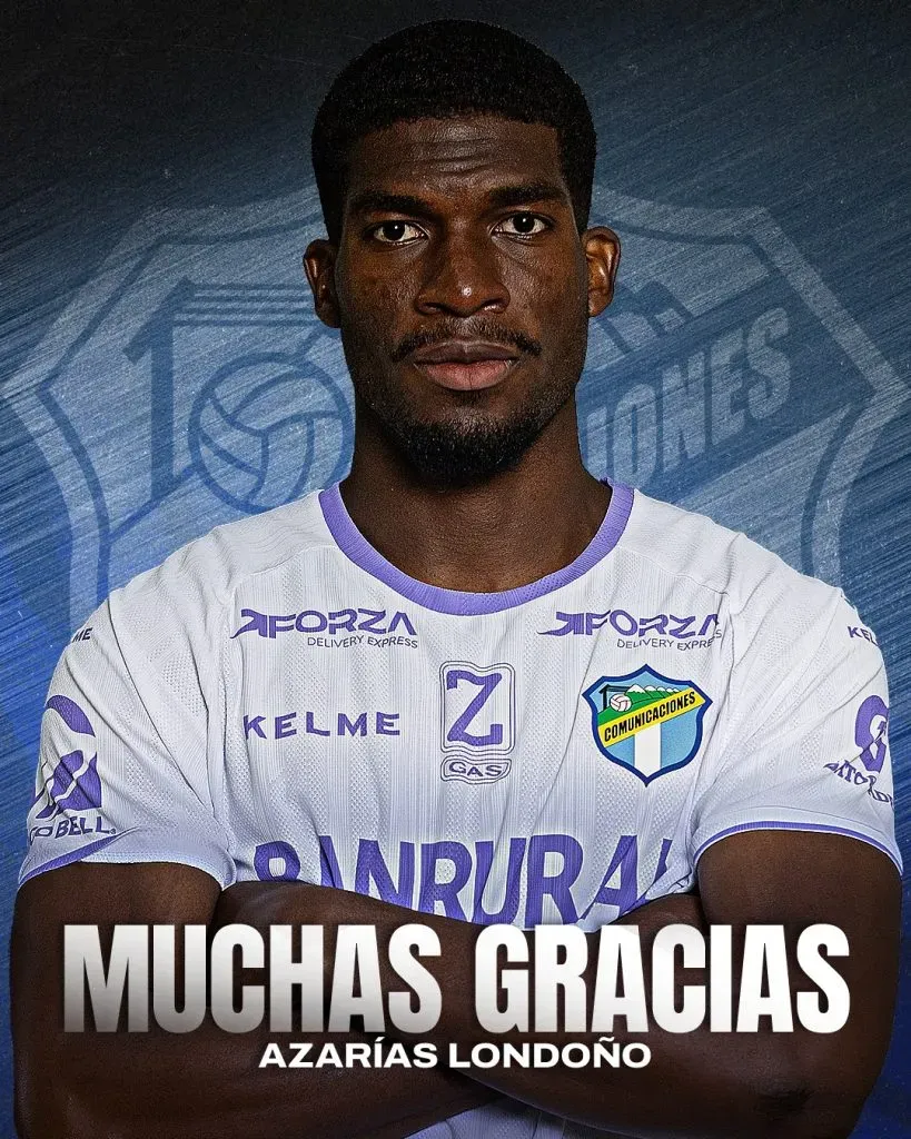 La imagen que usó Comunicaciones para despedir al panameño.