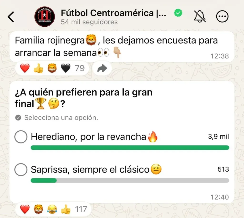 Los manudos no dudaron a la hora de elegir rival para la gran final.