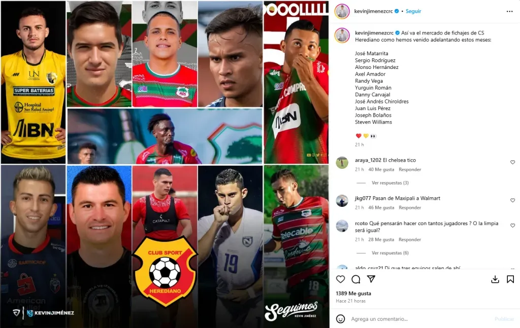 El nuevo equipo de Jafet Soto. (Instagram)