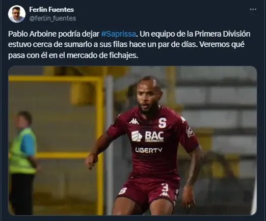 Pablo Arboine – Deportivo Saprissa