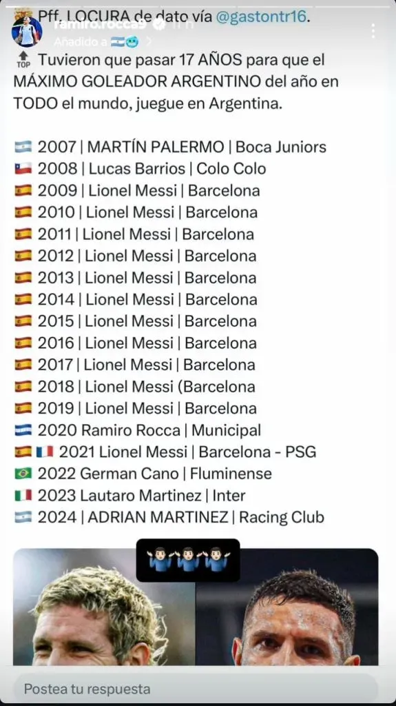 La historia que compartió Ramiro Rocca en su Instagram.
