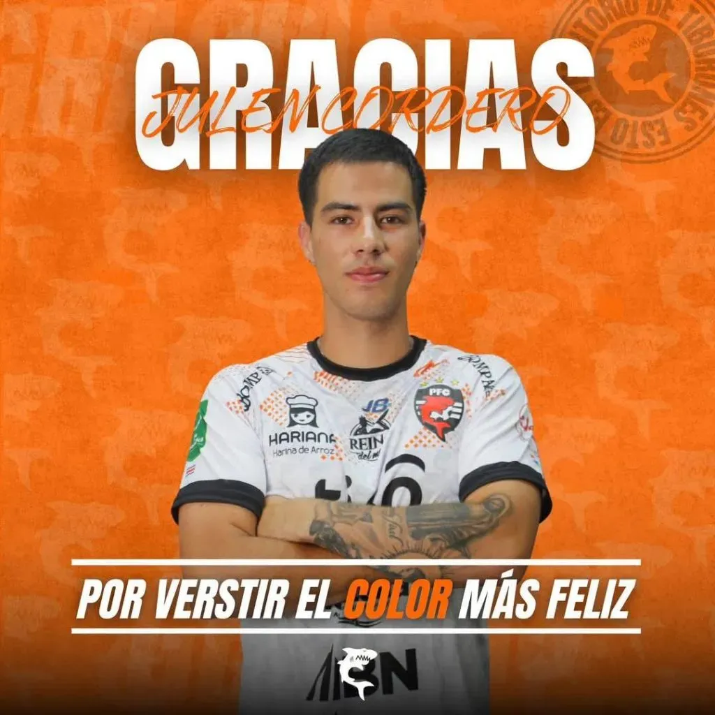 Julen Cordero quedó libre tras salir de Puntarenas (Puntarenas FC).