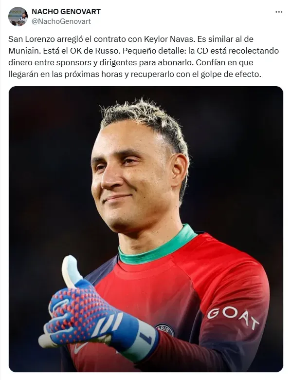 La información llega de primera mano desde Argentina. (x.com)