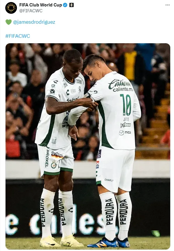 El Mundial de Clubes ya ama a James Rodríguez. (X.com)