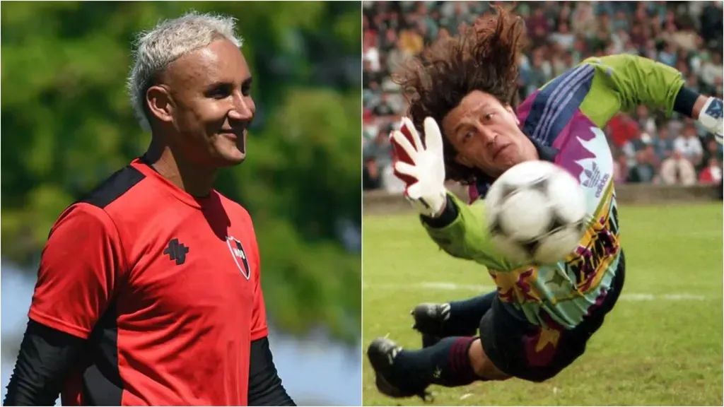 Scopponi, además de leyenda de Newell’s, fue campeón de la Copa América 1993 con la Selección Argentina y fue covocado para el Mundial de Estados Unidos 1994. (Fotos: NOB y El Gráfico)