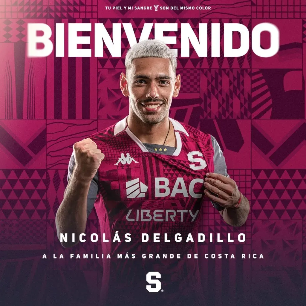 Delgadillo aún no hizo su debut con Saprissa (Saprissa).