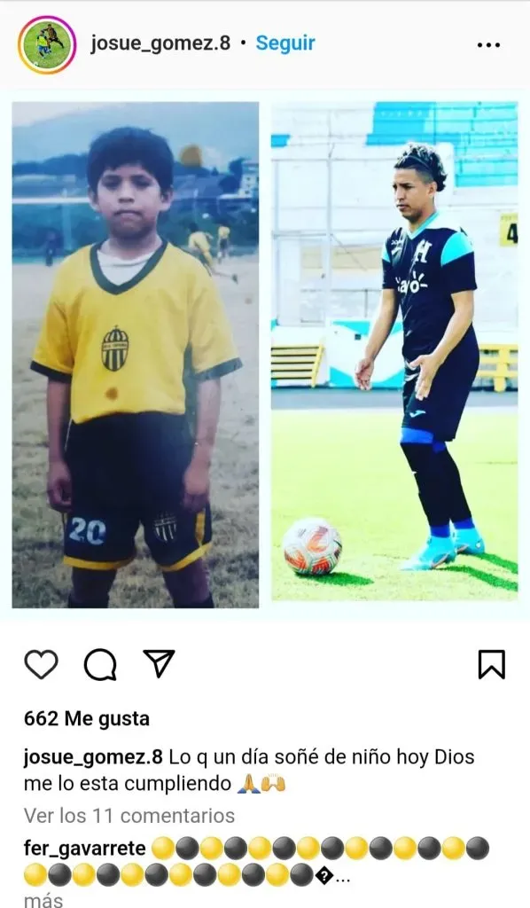 Henry Gómez recordó su infancia vistiendo los colores de Real España.