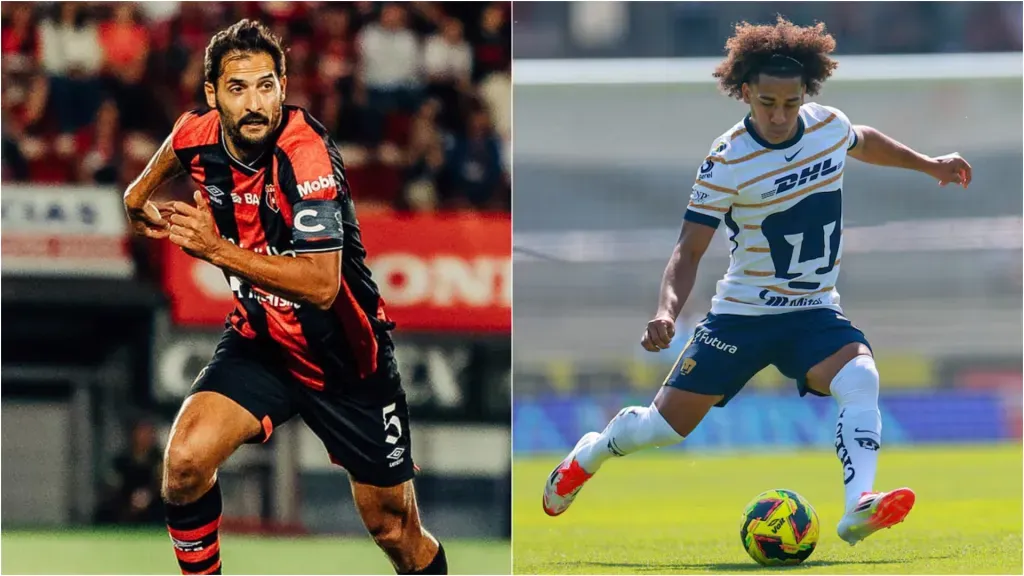 Celso Borges y Adalberto Carrasquilla en acción. (Fotos: LDA y Pumas)