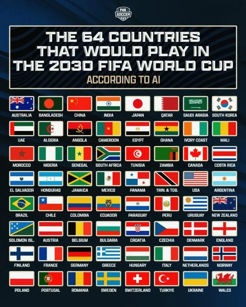 Guatemala no figura en la respuesta de la IA a FOX Soccer.