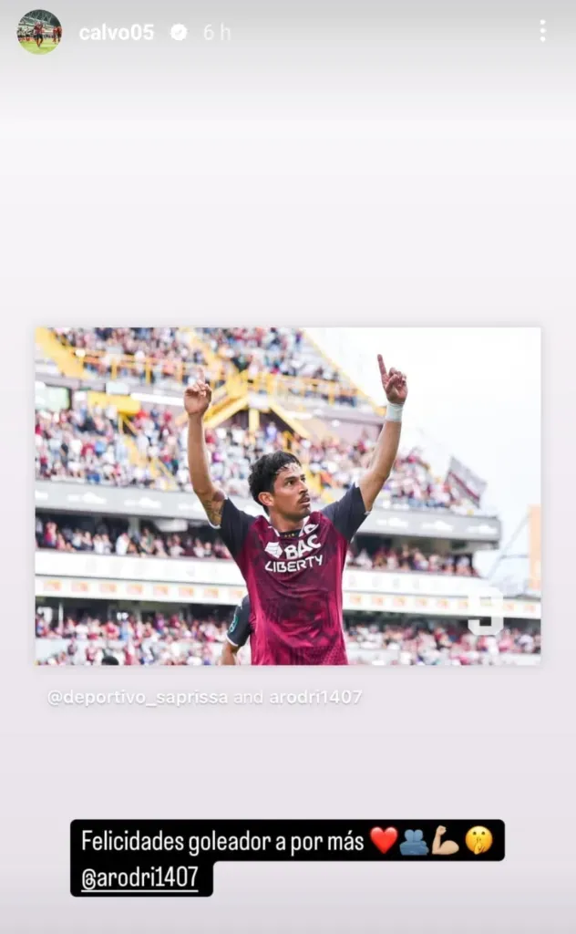 El posteo de Francisco Calvo sobre Ariel Rodríguez.