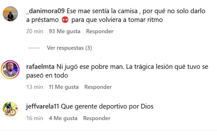 Los manudos no ocultaron su furia (Instagram).