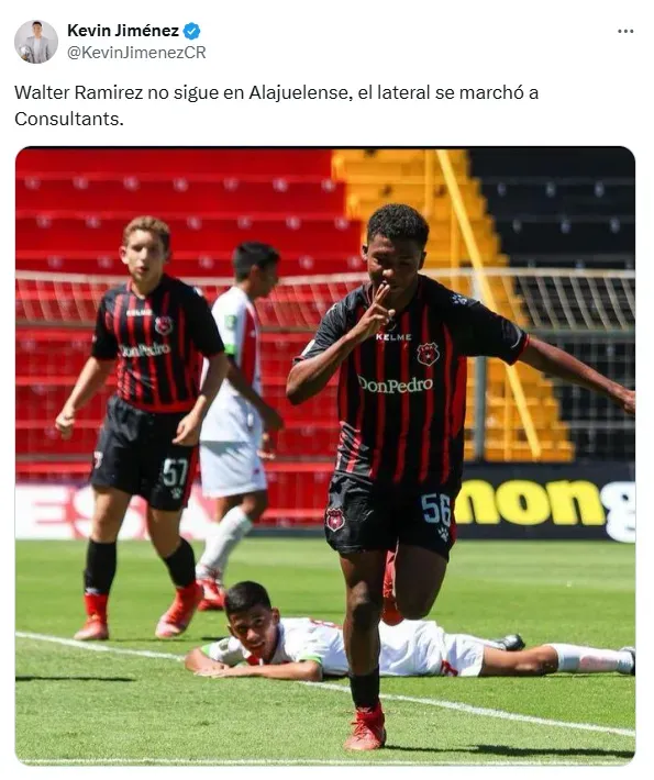 Kevin Jiménez adelantó la información. (x.com)