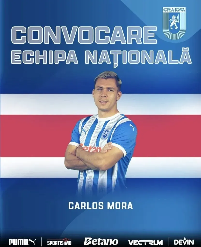 U Craiova anunció el regreso de Mora a la Sele (U Craiova).