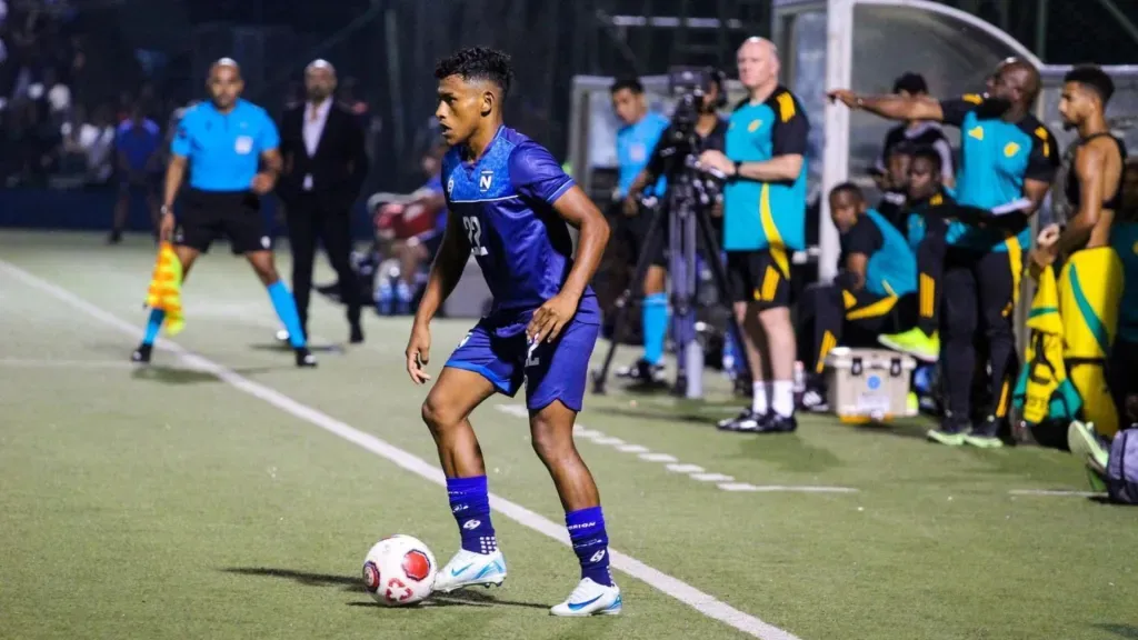 Anyelo Velásquez debutó con Nicaragua el pasado 11 de octubre, en la derrota 2-0 ante Jamaica por la fase de grupos de la Liga de Naciones de la Concacaf. (Foto: Nectalí Mora Zeledón)