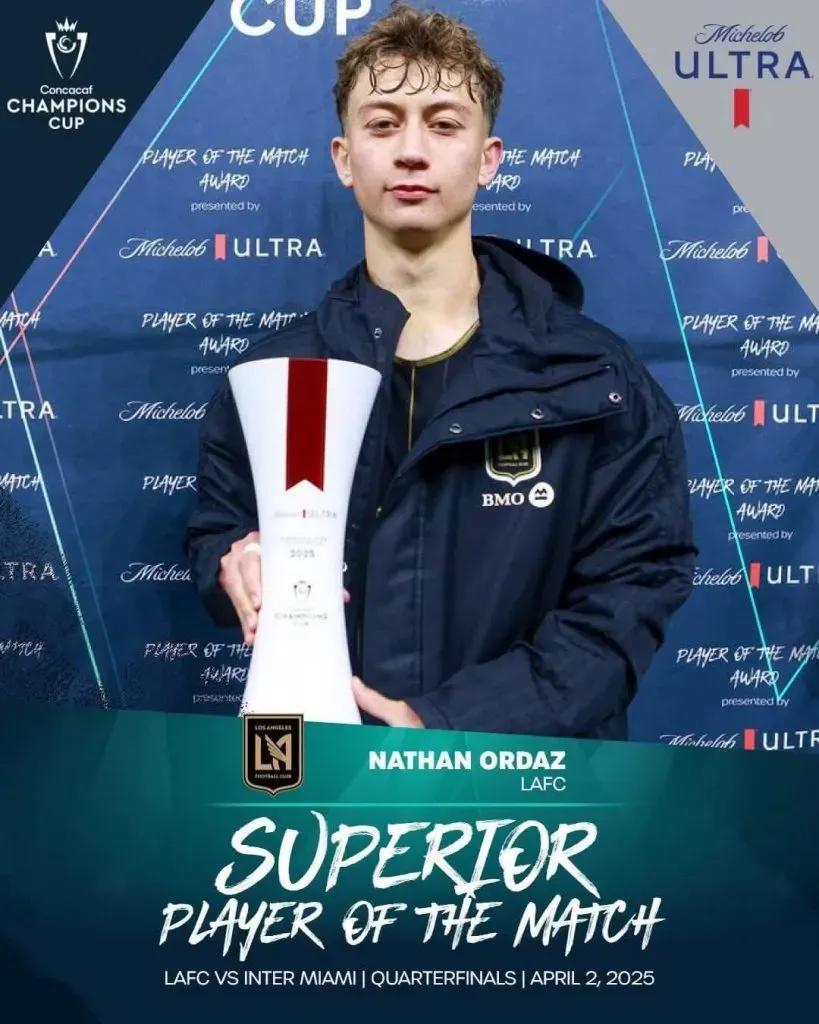 Ordaz fue la figura en el triunfo de LAFC ante Inter Miami (Concachampions).