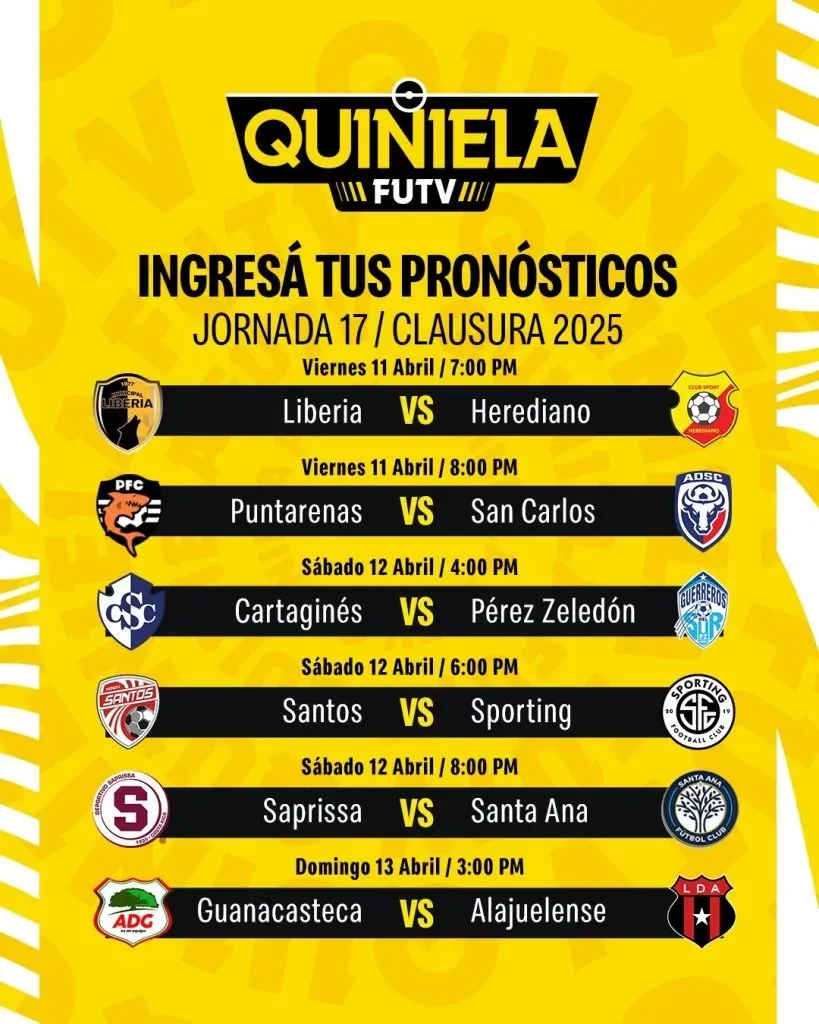 Los partidos de este fin de semana.