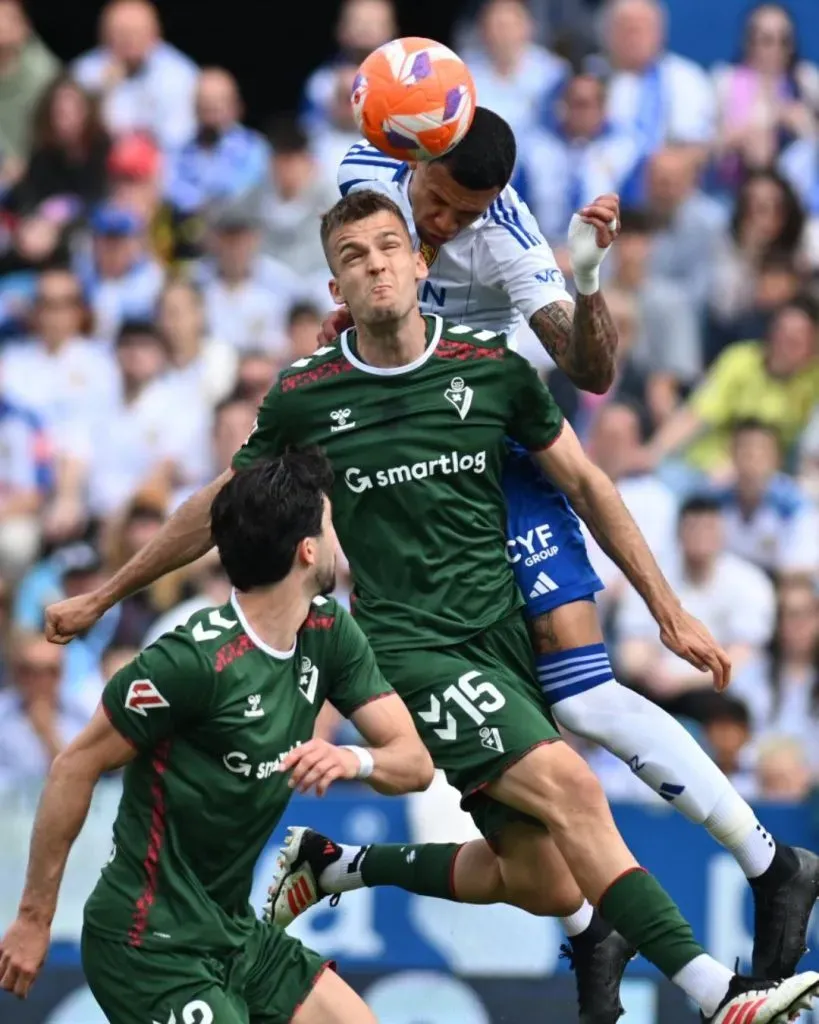 Kervin Arriaga jugó 66 minutos en el empate de Real Zaragoza ante Eibar.