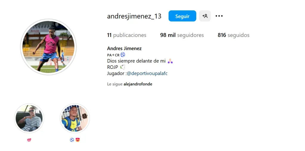 Andres Jiménez se convirtió en una celebridad de la noche a la mañana (Instagram).