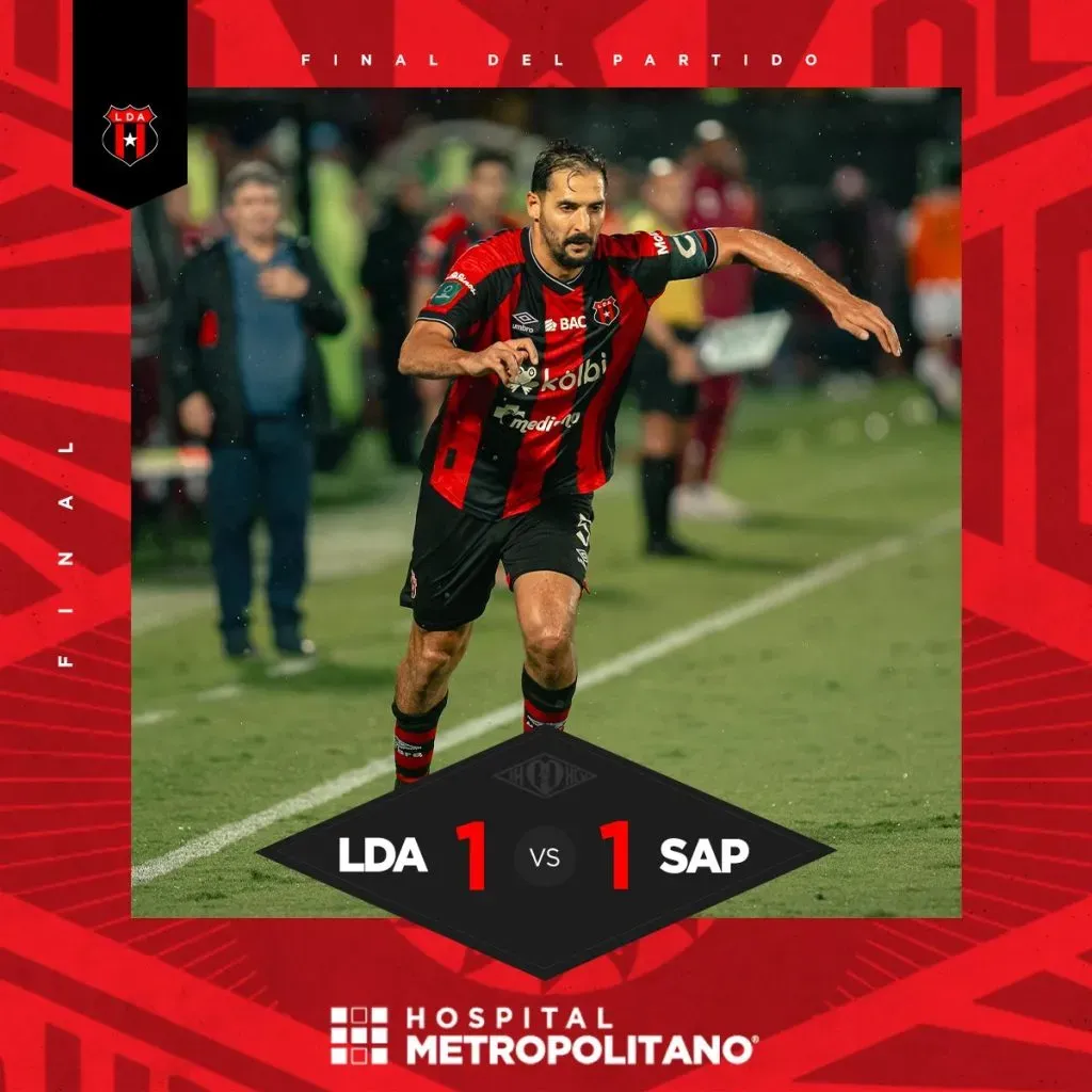 Alajuelense y Saprissa no pasaron del empate (LDA).