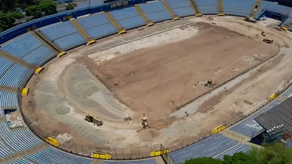 Así luce ahora el Estadio Doroteo Guamuch Flores. (Foto: BREMAR)