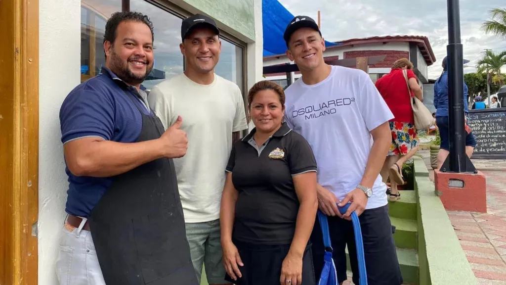 Una postal de las vacaciones que Keylor Navas y Óscar Duarte pasaron en Nicaragua.