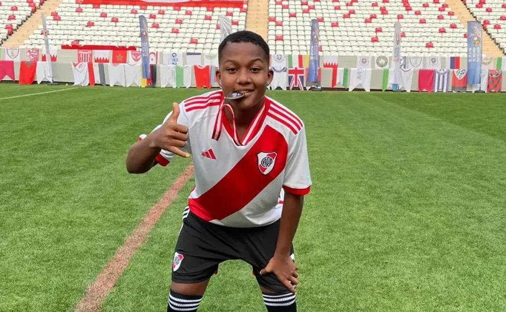 Estevis López ya fue campeón en River Plate. (Foto: Inferiores River)