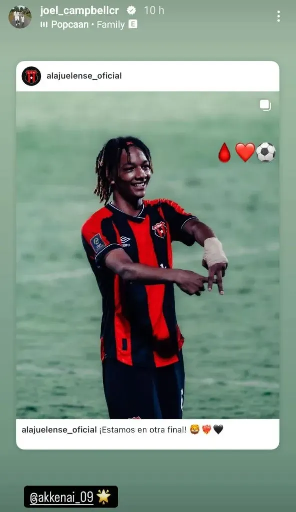 La historia de Joel Campbell (Instagram).